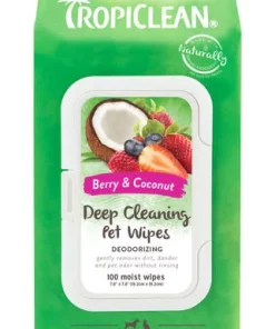 TropiClean Deep Cleaning Deodorizing Dogs Wipes
