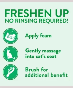 TropiClean Waterless Dander Reducing Cat Shampoo -TropiClean || Pedigree || Multipet Sales 101325 PT3. SY630 V1652451123