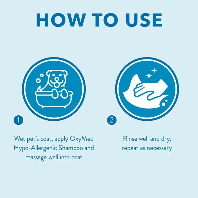 TropiClean OxyMed Hypo-Allergenic Oatmeal Dog & Cat Shampoo 4 TropiClean OxyMed Hypo-Allergenic Oatmeal Dog & Cat Shampoo - Image 4