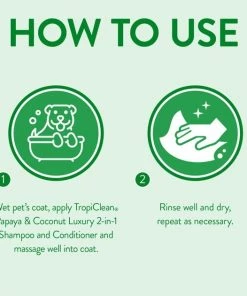 TropiClean Luxury 2 in 1 Papaya & Coconut Pet Shampoo & Conditioner -TropiClean || Pedigree || Multipet Sales 111604 PT4. SY630 V1657655269