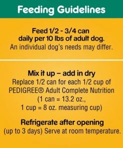Pedigree Choice Cuts in Gravy Steak & Vegetable Flavor Canned Dog Food -TropiClean || Pedigree || Multipet Sales 114316 PT8. SY630 V1657655271