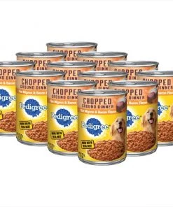 Pedigree Chopped Ground Dinner Filet Mignon & Bacon Flavor Canned Dog Food