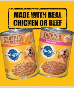 Pedigree Chopped Ground Dinner Variety Pack With Beef & Chicken Canned Dog Food -TropiClean || Pedigree || Multipet Sales 114330 PT2. SY630 V1607639543