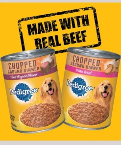 Pedigree Chopped Ground Dinner Variety Pack With Filet Mignon & Beef Canned Dog Food -TropiClean || Pedigree || Multipet Sales 114333 PT2. SY630 V1607645847