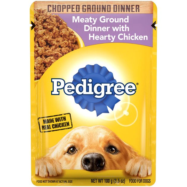 Pedigree Chopped Meaty Ground Dinner With Hearty Chicken Wet Dog Food 1 Pedigree Chopped Meaty Ground Dinner With Hearty Chicken Wet Dog Food