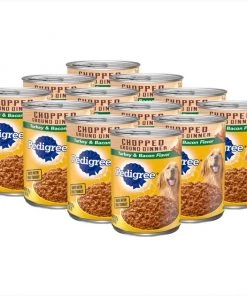 Pedigree Chopped Ground Dinner Turkey & Bacon Canned Dog Food