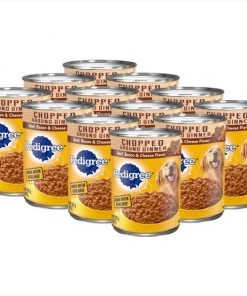Pedigree Chopped Ground Dinner Beef, Bacon & Cheese Flavor Canned Dog Food