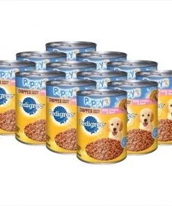 Pedigree Puppy Chopped Ground Dinner With Chicken & Beef Canned Dog Food