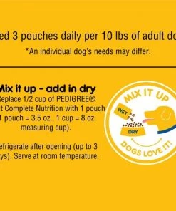 Pedigree Chopped Ground Dinner Variety Pack Featuring Bacon Wet Dog Food -TropiClean || Pedigree || Multipet Sales 123263 PT8. SY630 V1588880280