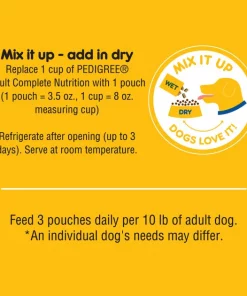 Pedigree Chopped Ground Dinner Variety Pack With Chicken, Filet Mignon & Beef Wet Dog Food -TropiClean || Pedigree || Multipet Sales 123264 PT8. SY630 V1588880168