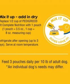 Pedigree Chopped Ground Dinner Variety Pack With Chicken, Beef & Bacon Wet Dog Food -TropiClean || Pedigree || Multipet Sales 123266 PT5. SY630 V1567793860