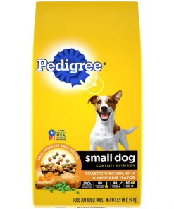 Pedigree Small Dog Complete Nutrition Roasted Chicken, Rice & Vegetable Flavor Small Breed Dry Dog Food