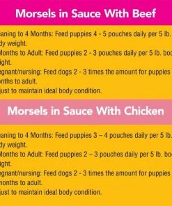Pedigree Puppy Variety Pack Morsels in Sauce with Beef & Chicken Wet Dog Food Pouches -TropiClean || Pedigree || Multipet Sales 141668 PT5. SY630 V1567793967
