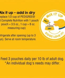 Pedigree Choice Cuts in Gravy Variety Pack Filet Mignon, Grilled Chicken, Chicken Casserole & Beef Noodle Wet Dog Food Pouches -TropiClean || Pedigree || Multipet Sales 141670 PT4. SY630 V1567793949