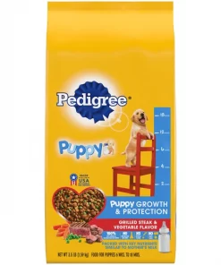 Pedigree Puppy Growth & Protection Grilled Steak & Vegetable Flavor Dry Dog Food