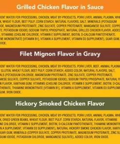 Pedigree Choice Cuts in Gravy Variety Pack, Hickory Smoked Chicken Flavor, Grilled Chicken Flavor in Sauce & Filet Mignon Flavor in Gravy Wet Dog Food Pouches 13 Pedigree Choice Cuts in Gravy Variety Pack, Hickory Smoked Chicken Flavor, Grilled Chicken Flavor in Sauce & Filet Mignon Flavor in Gravy Wet Dog Food Pouches -TropiClean || Pedigree || Multipet Sales 156843 PT5. SY630 V1545843740