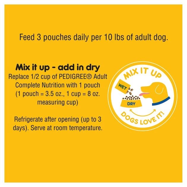 Pedigree Choice Cuts in Gravy Variety Pack, Hickory Smoked Chicken Flavor, Grilled Chicken Flavor in Sauce & Filet Mignon Flavor in Gravy Wet Dog Food Pouches 8 Pedigree Choice Cuts in Gravy Variety Pack, Hickory Smoked Chicken Flavor, Grilled Chicken Flavor in Sauce & Filet Mignon Flavor in Gravy Wet Dog Food Pouches - Image 8