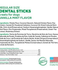 TropiClean Fresh Breath Vanilla Mint Flavor Dental Chews for Regular Dogs, over 25 lbs -TropiClean || Pedigree || Multipet Sales 158060 PT3. SY630 V1609370861