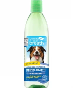 TropiClean Fresh Breath Advanced Whitening Dental Health Solution Dog Dental Water Additive