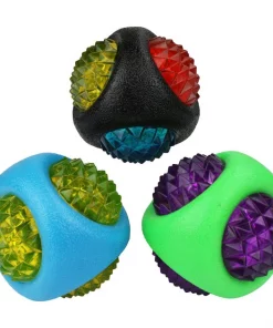Multipet Doglucent TPR Dental Diamond Ball Dog Toy, 1 count