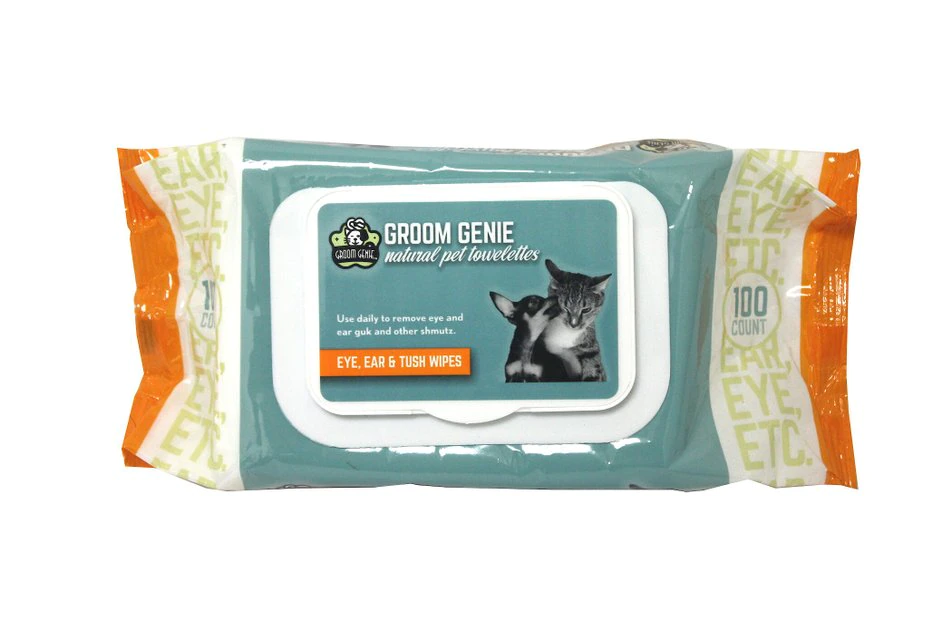 Multipet Groom Genie Eye, Ear & Tush Dog Wipes 1 Multipet Groom Genie Eye, Ear & Tush Dog Wipes