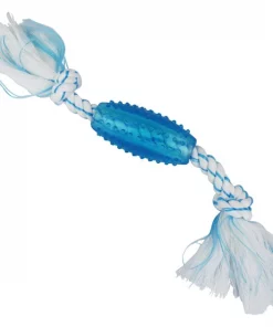 Multipet Canine Clean Mint Tube Rope Tough Dog Chew Toy