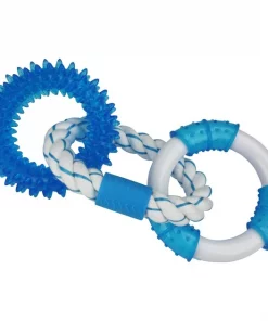 Multipet Canine Clean Mint Rings Tough Dog Chew Toy