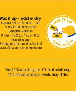 Pedigree High Protein Chicken & Turkey Flavor in Gravy Canned Dog Food, 13.2-oz can, case of 12 -TropiClean || Pedigree || Multipet Sales 212624 PT7. SY630 V1628546206