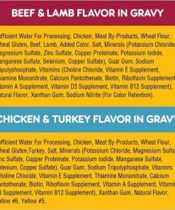 Pedigree High Protein Beef & Lamb Flavor in Gravy & Chicken & Turkey Flavor in Gravy Variety Pack Canned Dog Food, 13.2-oz can, case of 12 -TropiClean || Pedigree || Multipet Sales 212628 PT5. SY630 V1628547711