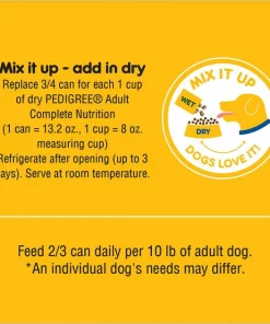 Pedigree High Protein Beef & Lamb Flavor in Gravy & Chicken & Turkey Flavor in Gravy Variety Pack Canned Dog Food, 13.2-oz can, case of 12 -TropiClean || Pedigree || Multipet Sales 212628 PT7. SY630 V1628545877