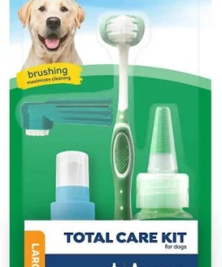 TropiClean Fresh Breath Total Care Dental Kit for Large Dogs