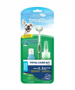 TropiClean Fresh Breath Total Care Dental Kit for Small & Medium Dogs