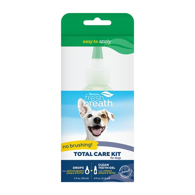 TropiClean Fresh Breath Total Care Dog Dental Kit 1 TropiClean Fresh Breath Total Care Dog Dental Kit