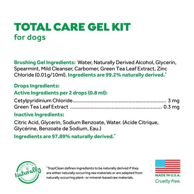 TropiClean Fresh Breath Total Care Dog Dental Kit 3 TropiClean Fresh Breath Total Care Dog Dental Kit - Image 3