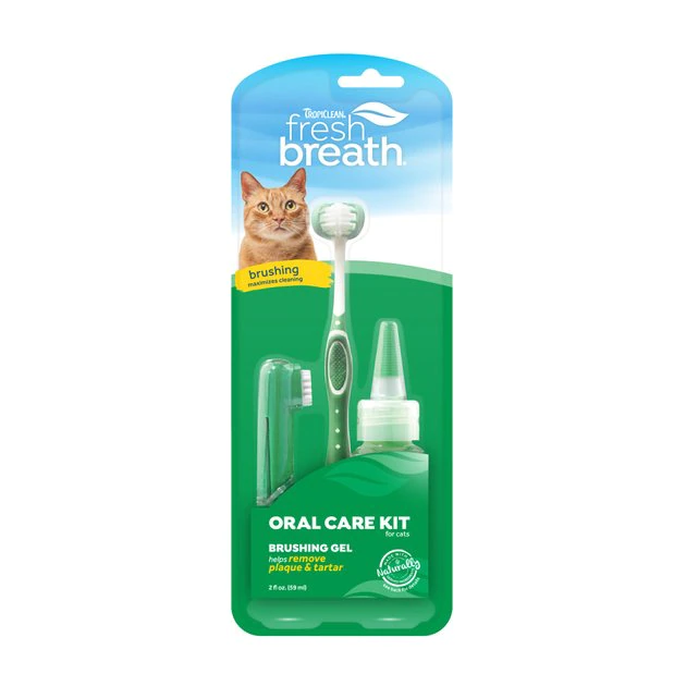 TropiClean Fresh Breath Cat Dental Kit 1 TropiClean Fresh Breath Cat Dental Kit