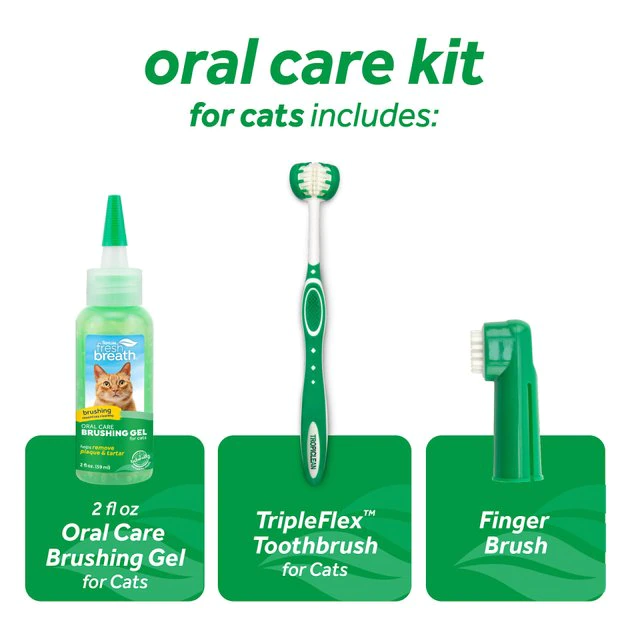 TropiClean Fresh Breath Cat Dental Kit 8 TropiClean Fresh Breath Cat Dental Kit - Image 8