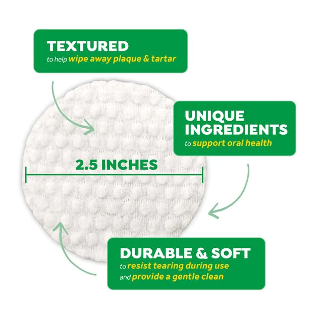 TropiClean Fresh Breath Mint Dog Dental Wipes 5 TropiClean Fresh Breath Mint Dog Dental Wipes - Image 5