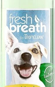 TropiClean Fresh Breath Dental Health Solution Dog Dental Water Additive