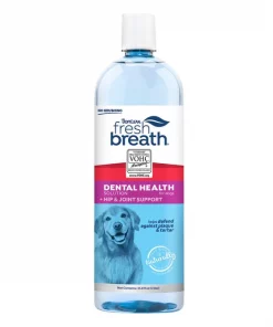 TropiClean Fresh Breath Dental Health Solution + Hip & Joint Support Dog Dental Water Additive
