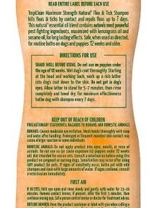 TropiClean Maximum Strength Natural Flea & Tick Dog Shampoo + Spray for Dogs & Bedding -TropiClean || Pedigree || Multipet Sales 338733 PT2. SY630 V1635896158