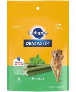 Pedigree Dentastix Fresh Mint Flavored Large Dental Dog Treats