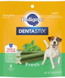 Pedigree Dentastix Fresh Mint Flavored Small/Medium Dental Dog Treats