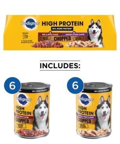 Pedigree High Protein Chopped Beef & Bison Flavor & Chopped Chicken & Duck Flavor Canned Soft Wet Dog Food Variety Pack, 13.2-oz. cans -TropiClean || Pedigree || Multipet Sales 361345 PT2. SY630 V1642027283