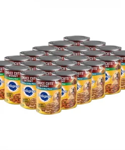 Pedigree Choice Cuts In Gravy Country Stew & Chicken & Rice Flavor Canned Wet Dog Food Variety Pack, 13.2-oz can, case of 24