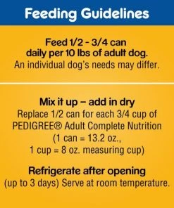 Pedigree Homestyle Meals Prime Rib, Rice & Vegetable Flavor in Gravy & Roasted Chicken, Rice & Vegetable Flavor in Gravy Canned Soft Wet Dog Food Variety Pack, 13.2-oz can, case of 12 -TropiClean || Pedigree || Multipet Sales 361355 PT8. SY630 V1657657167
