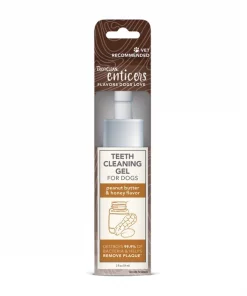 TropiClean Enticers Peanut Butter & Honey Flavor Dog Dental Gel, 2-oz tube