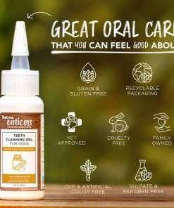 TropiClean Enticers Peanut Butter & Honey Flavor Dog Dental Gel, 2-oz tube -TropiClean || Pedigree || Multipet Sales 365215 PT6. SY630 V1652823714