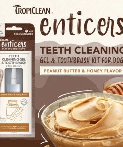 TropiClean Enticers Peanut Butter & Honey Flavor Small & Medium Dog Dental Kit, 2-oz tube -TropiClean || Pedigree || Multipet Sales 365217 PT3. SY630 V1657657338