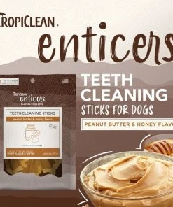 TropiClean Enticers Sticks Peanut Butter & Honey Flavor Dog Dental Chews, 12 count -TropiClean || Pedigree || Multipet Sales 365219 PT3. SY630 V1657657338