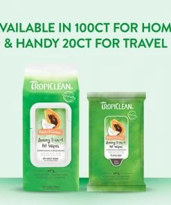 TropiClean Papaya & Coconut Luxury 2-in-1 Pet Wipes -TropiClean || Pedigree || Multipet Sales 367117 PT6. SY630 V1645499212